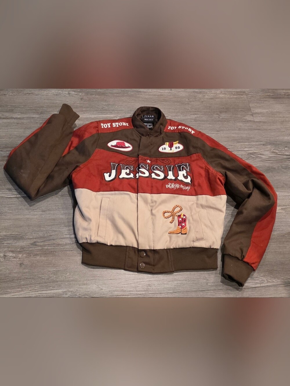 Disney Pixar Toy Story Jessie Kid's Cropped Racing Jacket - BoxLunch Exclusive
